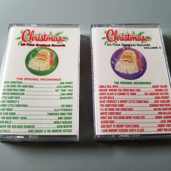 Christmas all time records 2 cassette tape collection - Picture 1 of 4